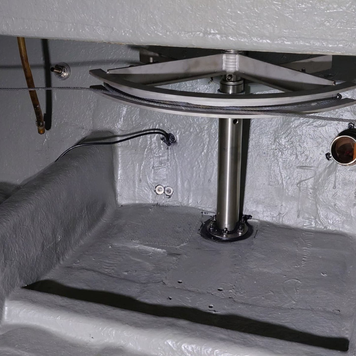 Edelstahl Ruder mit Anlenkung Lotos Sportboot