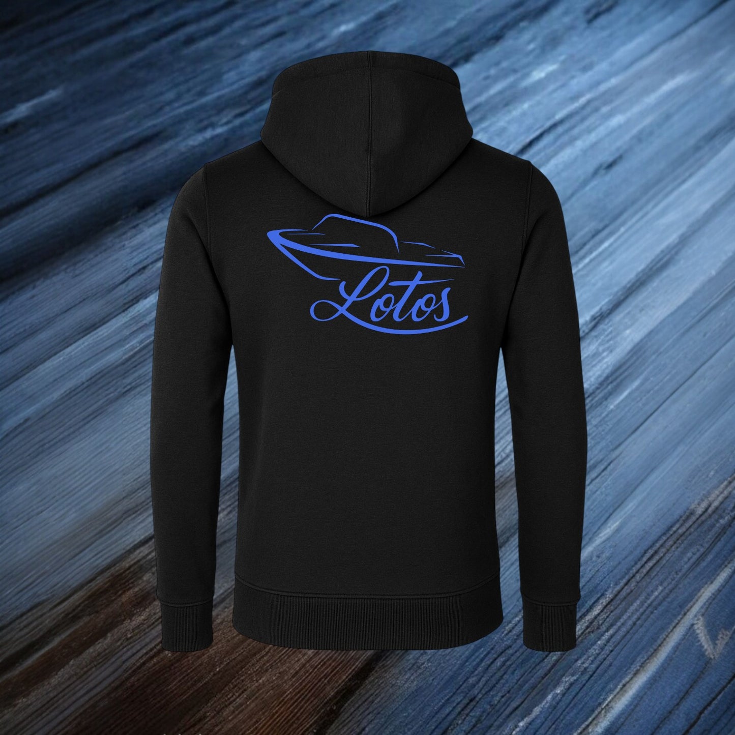 Premium Lotos Sweat Hoody Jacket Men Black