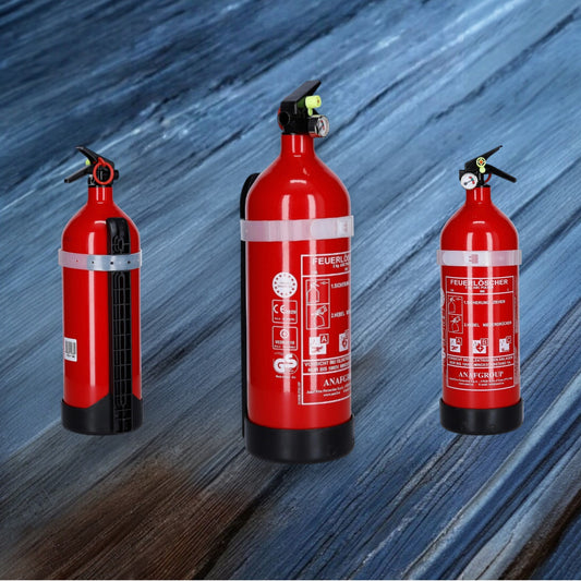 2kg ABC Pulver Feuerlöscher mit Manometer Lotos Sportboot